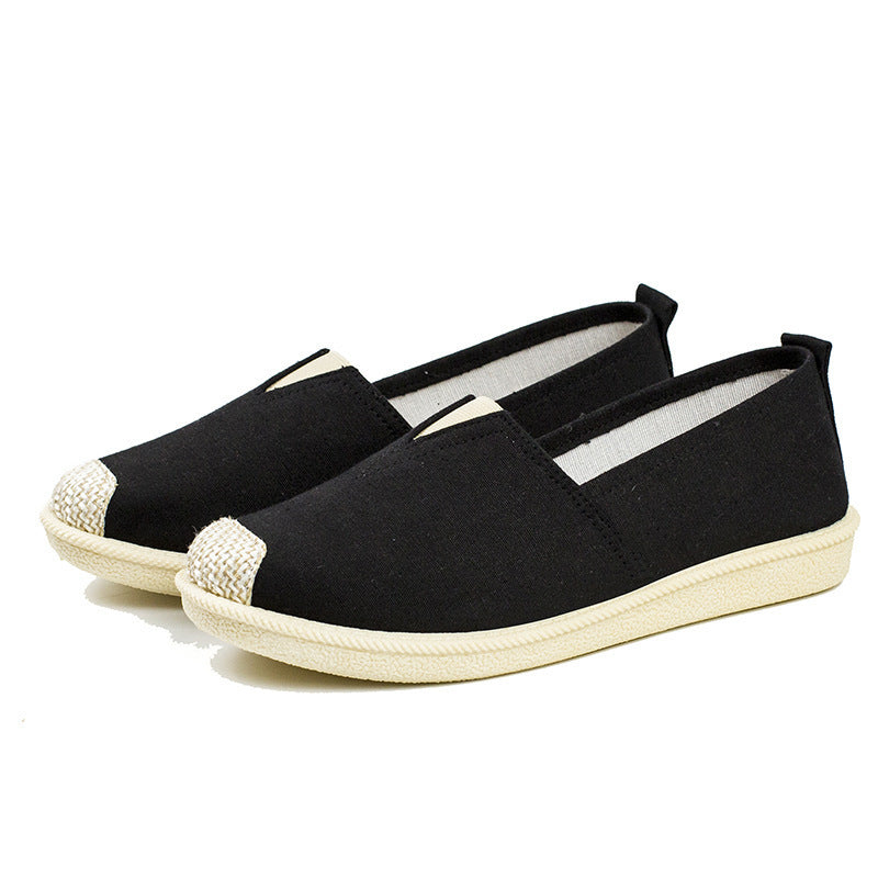 Style Breathable Slip-on Flat Soft Canvas Shoes Newgew